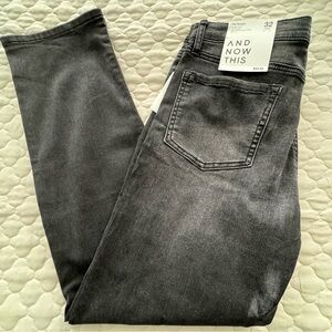 NWT, men’s, And Now This, size 32, straight leg jeans.